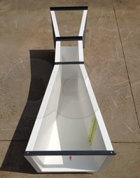 fiberglass 12-inch Parshall flume manufactured by Openchannelflow