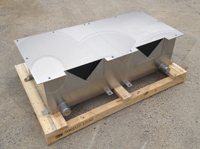 Openchannelflow stainless steel double weir box 