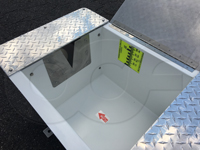 staff - level gauge in a fiberglass weir box manufactured by Openchannelflow